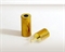 Zylinder-Steckverschluss für 8mm gold