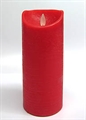 LED-Kerze 7,5cmD 18cmH rot mit Timer