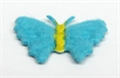 Filz-Schmetterling 32mm aqua
