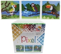 Pixel-Set Würfel Papageien