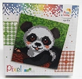 Pixel-Set 4-Quadrate-Bild Panda