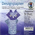 Design-Papier 10x10cm 50Bl. Sapphire