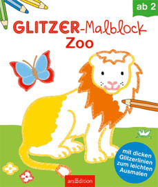 Glitzer-Malblock Ars Edition Zoo