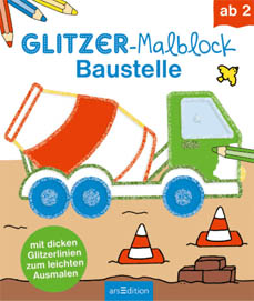 Glitzer-Malblock Ars Edition Baustelle