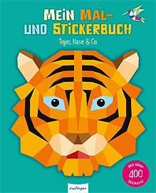 Buch Mein Mal- und Stickerbuch Tiger, Hase und Co