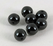 Perlen schwarz 6mm 70 Stück Inhalt