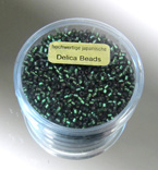 Delica Beads 2mm 7g dunkelgrün matt