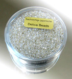 Delica Beads 2mm 7g cristall silbereinzug