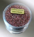 Delica Beads 2mm 7g copper crystal